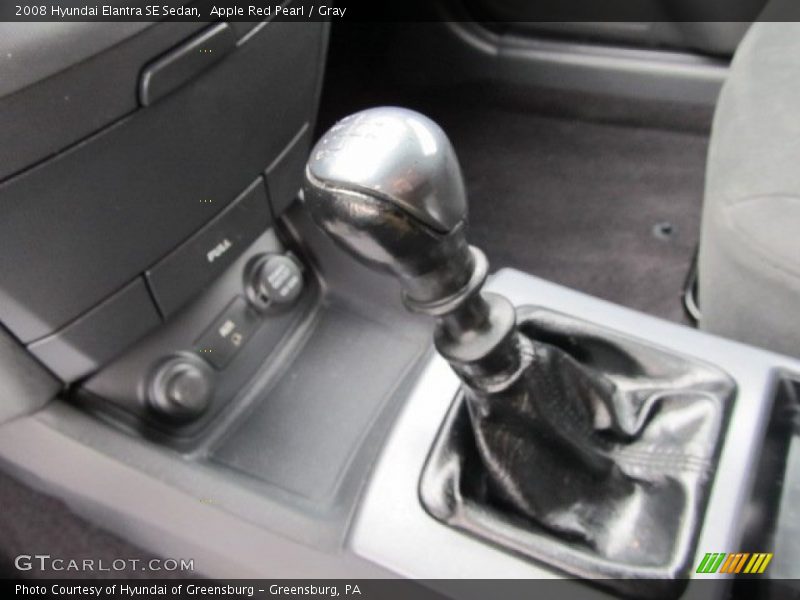Apple Red Pearl / Gray 2008 Hyundai Elantra SE Sedan