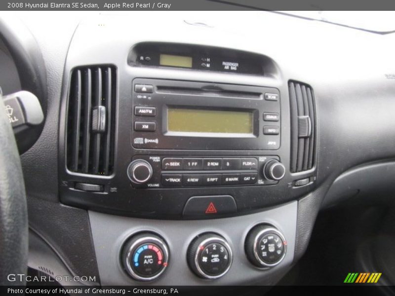 Apple Red Pearl / Gray 2008 Hyundai Elantra SE Sedan