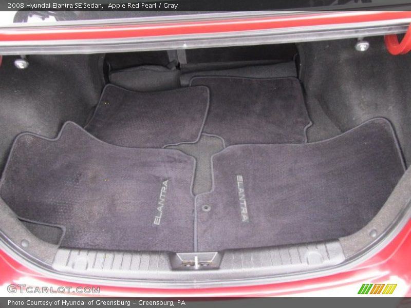 Apple Red Pearl / Gray 2008 Hyundai Elantra SE Sedan
