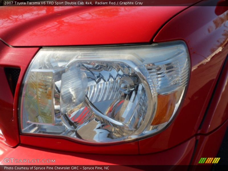 Radiant Red / Graphite Gray 2007 Toyota Tacoma V6 TRD Sport Double Cab 4x4