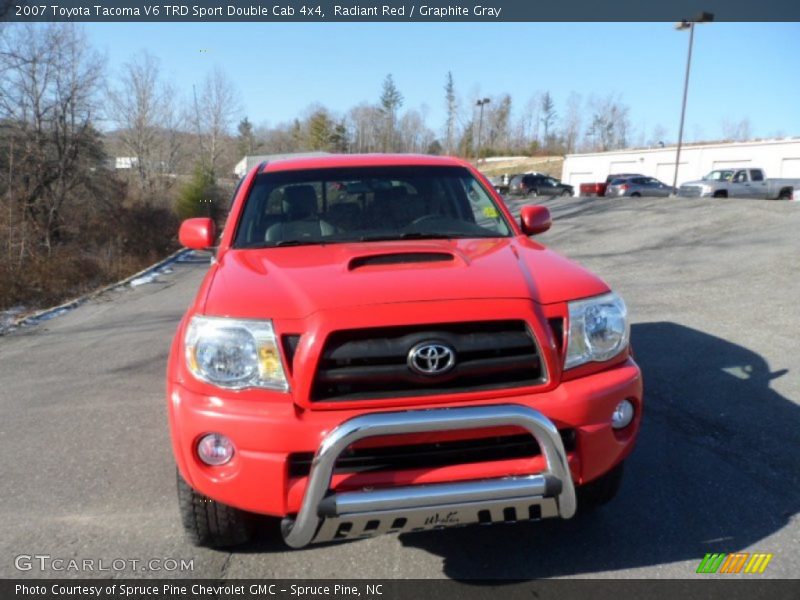 Radiant Red / Graphite Gray 2007 Toyota Tacoma V6 TRD Sport Double Cab 4x4