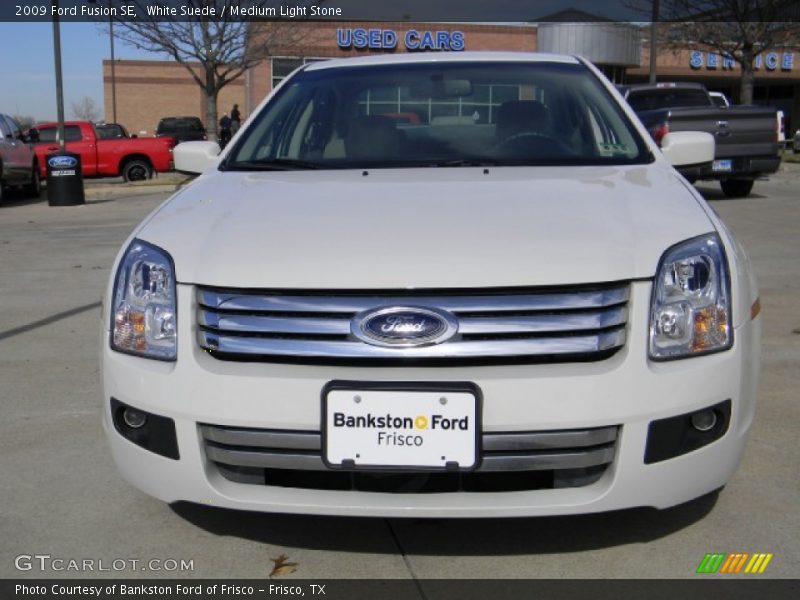 White Suede / Medium Light Stone 2009 Ford Fusion SE