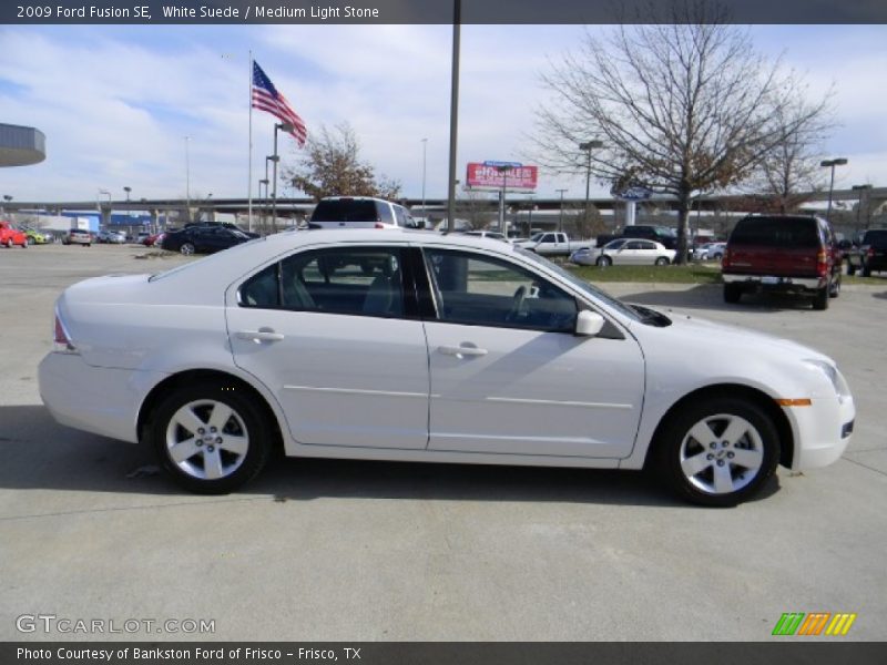 White Suede / Medium Light Stone 2009 Ford Fusion SE