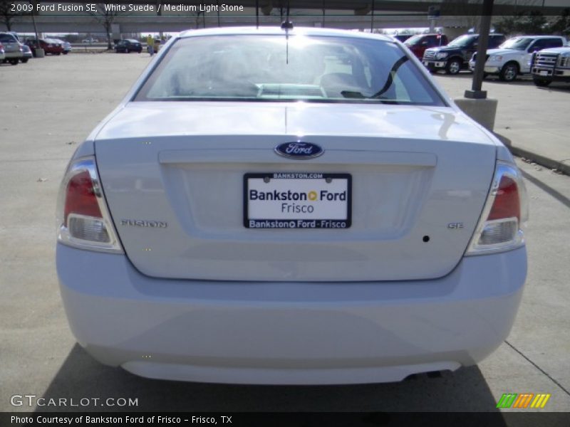 White Suede / Medium Light Stone 2009 Ford Fusion SE
