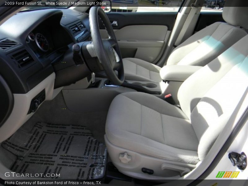 White Suede / Medium Light Stone 2009 Ford Fusion SE