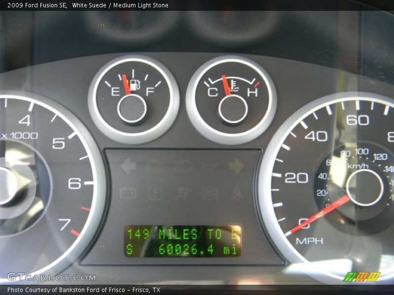 White Suede / Medium Light Stone 2009 Ford Fusion SE