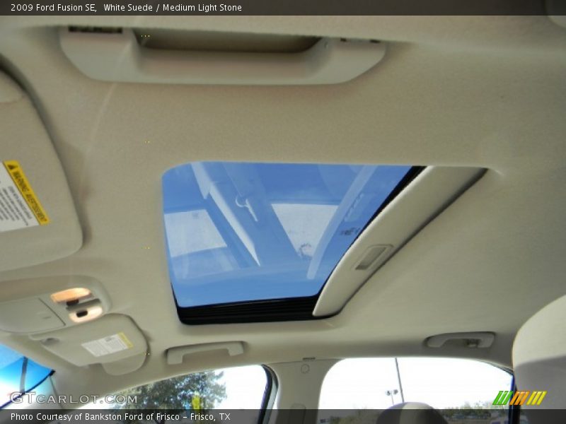 White Suede / Medium Light Stone 2009 Ford Fusion SE