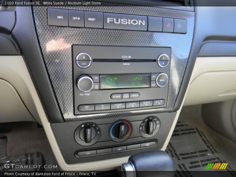 White Suede / Medium Light Stone 2009 Ford Fusion SE