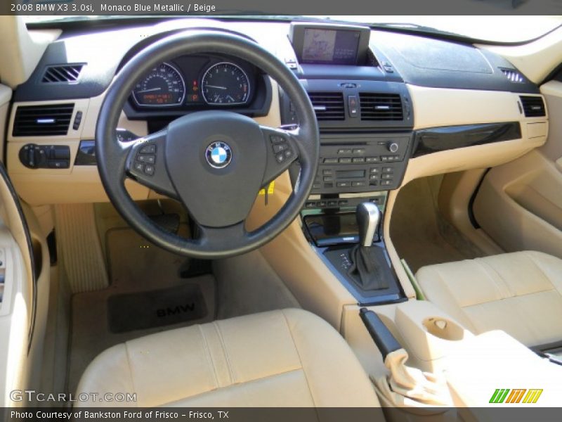 Monaco Blue Metallic / Beige 2008 BMW X3 3.0si