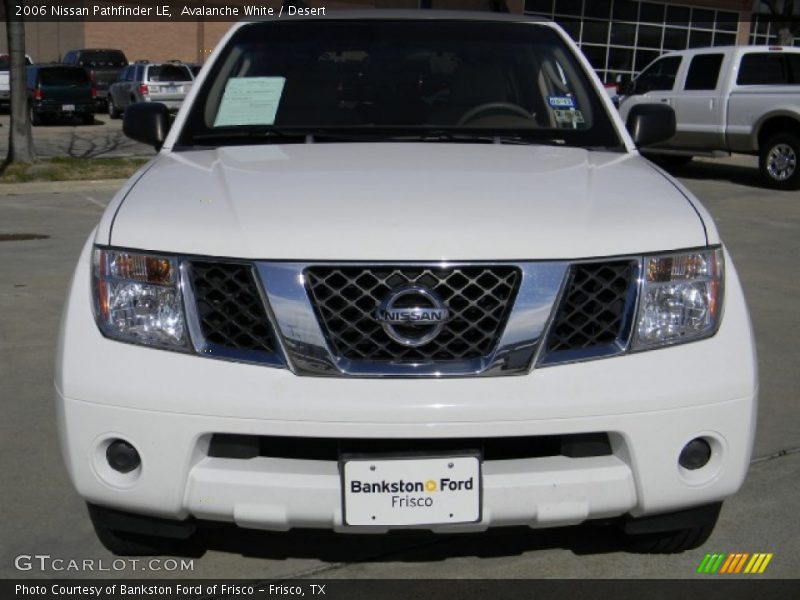 Avalanche White / Desert 2006 Nissan Pathfinder LE