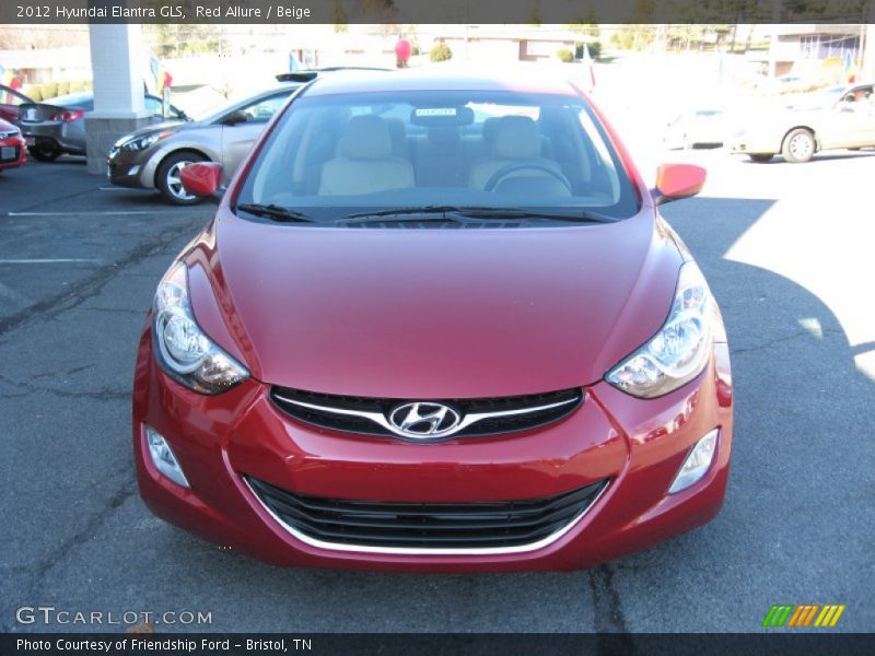 Red Allure / Beige 2012 Hyundai Elantra GLS