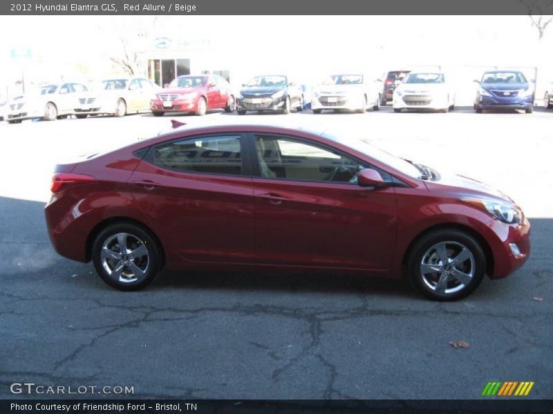 Red Allure / Beige 2012 Hyundai Elantra GLS