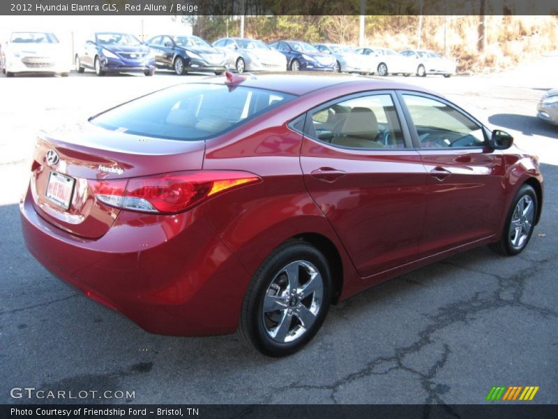 Red Allure / Beige 2012 Hyundai Elantra GLS