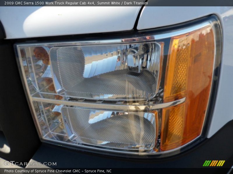 Summit White / Dark Titanium 2009 GMC Sierra 1500 Work Truck Regular Cab 4x4
