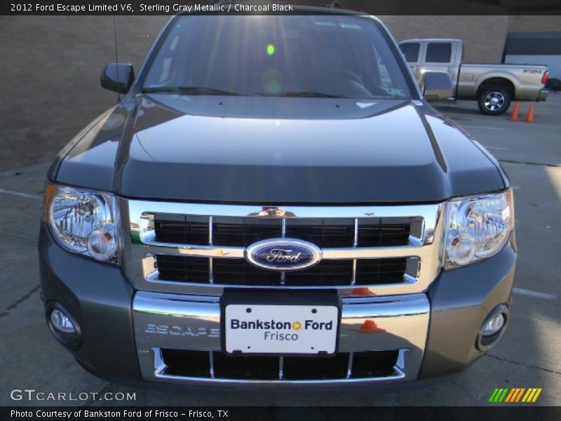 Sterling Gray Metallic / Charcoal Black 2012 Ford Escape Limited V6