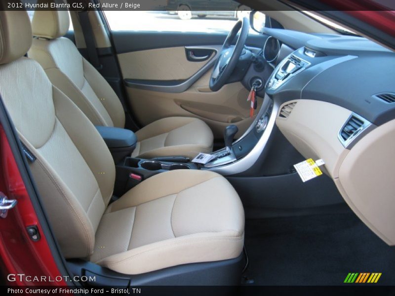 Red Allure / Beige 2012 Hyundai Elantra GLS