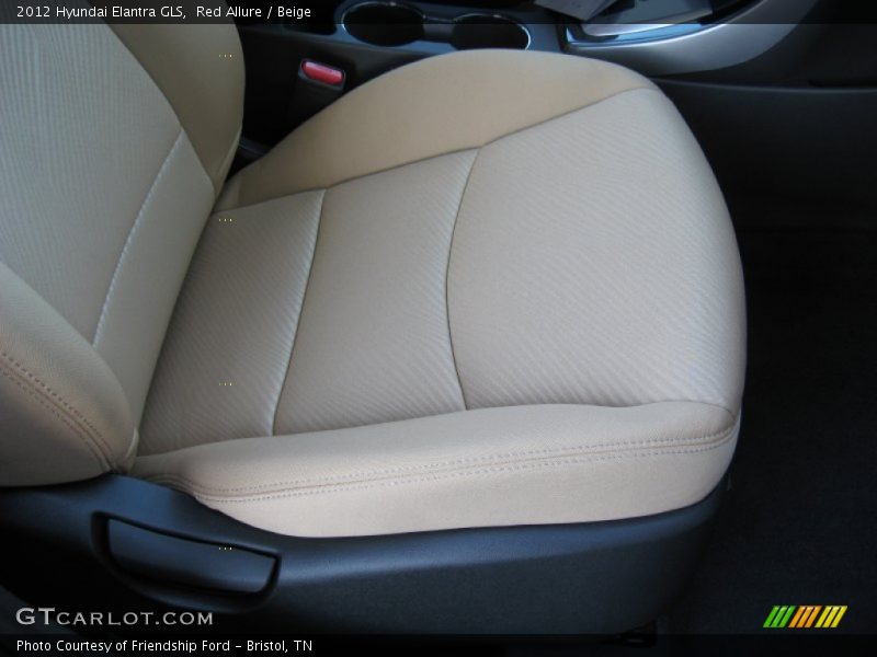 Red Allure / Beige 2012 Hyundai Elantra GLS