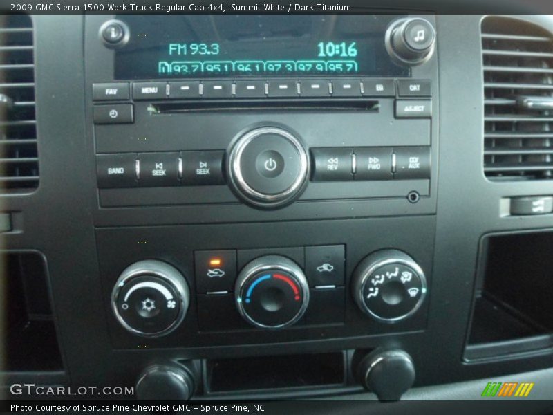 Summit White / Dark Titanium 2009 GMC Sierra 1500 Work Truck Regular Cab 4x4