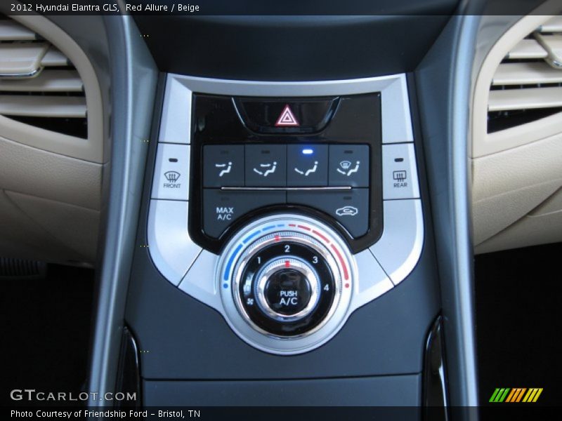 Red Allure / Beige 2012 Hyundai Elantra GLS