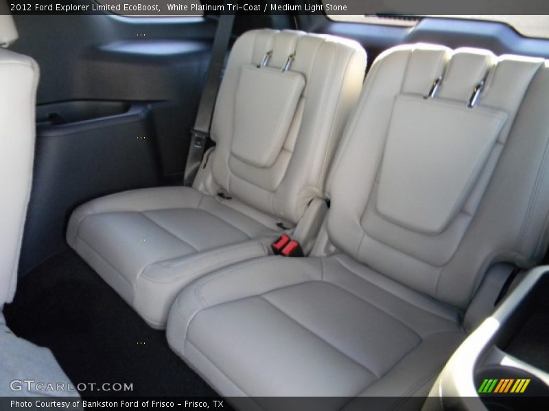 White Platinum Tri-Coat / Medium Light Stone 2012 Ford Explorer Limited EcoBoost
