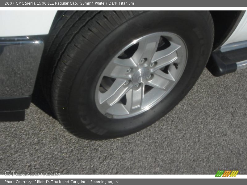 Summit White / Dark Titanium 2007 GMC Sierra 1500 SLE Regular Cab