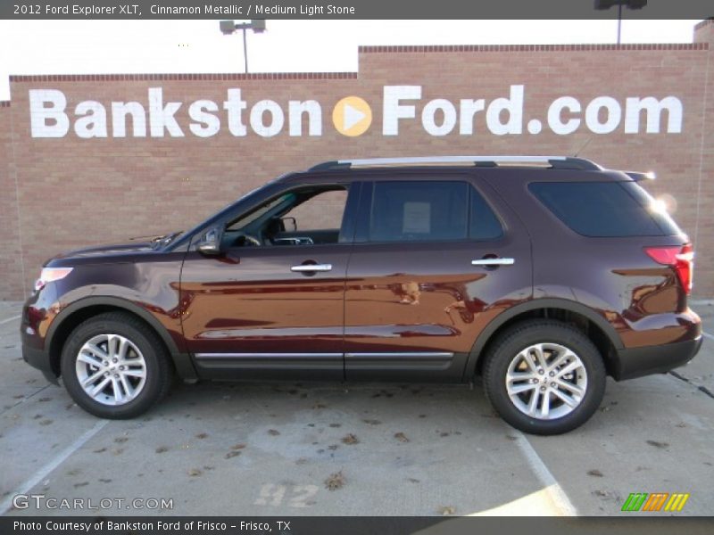 Cinnamon Metallic / Medium Light Stone 2012 Ford Explorer XLT