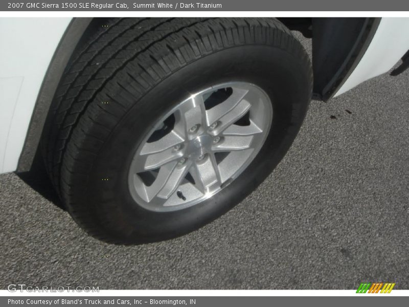 Summit White / Dark Titanium 2007 GMC Sierra 1500 SLE Regular Cab