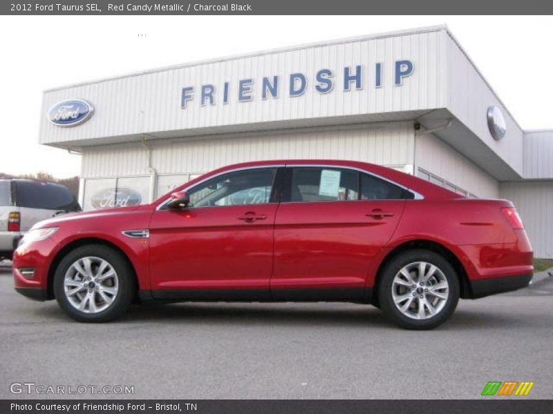 Red Candy Metallic / Charcoal Black 2012 Ford Taurus SEL