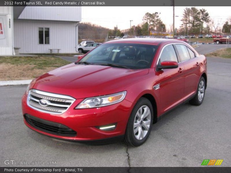 Red Candy Metallic / Charcoal Black 2012 Ford Taurus SEL