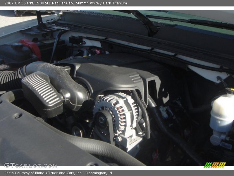 Summit White / Dark Titanium 2007 GMC Sierra 1500 SLE Regular Cab