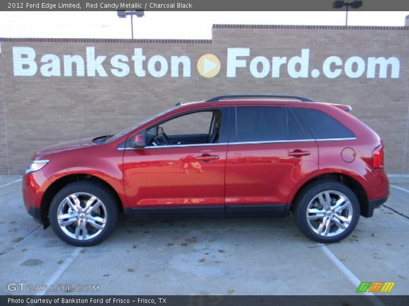 Red Candy Metallic / Charcoal Black 2012 Ford Edge Limited