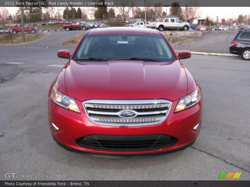 Red Candy Metallic / Charcoal Black 2012 Ford Taurus SEL