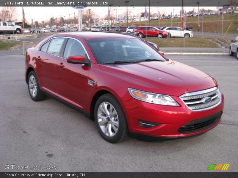 Red Candy Metallic / Charcoal Black 2012 Ford Taurus SEL