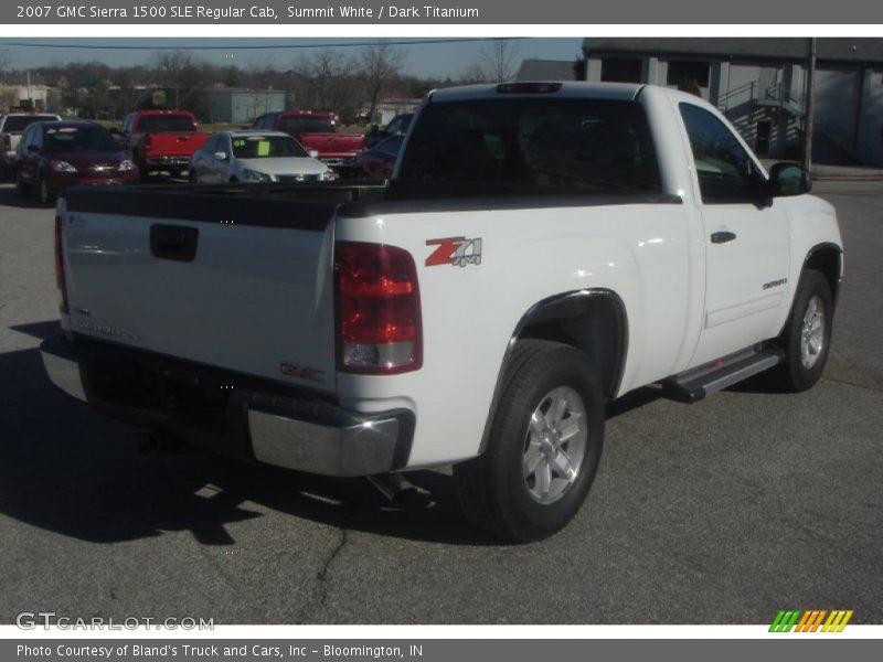 Summit White / Dark Titanium 2007 GMC Sierra 1500 SLE Regular Cab