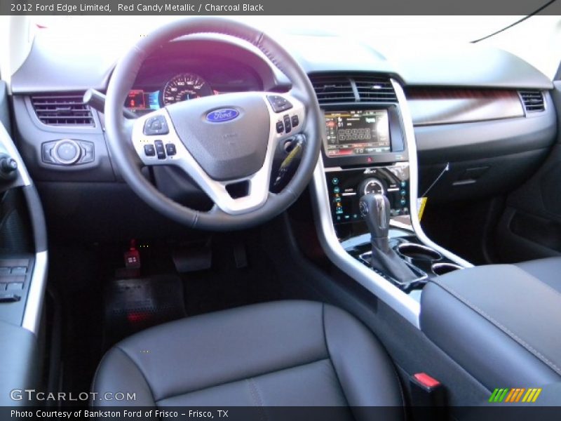 Red Candy Metallic / Charcoal Black 2012 Ford Edge Limited