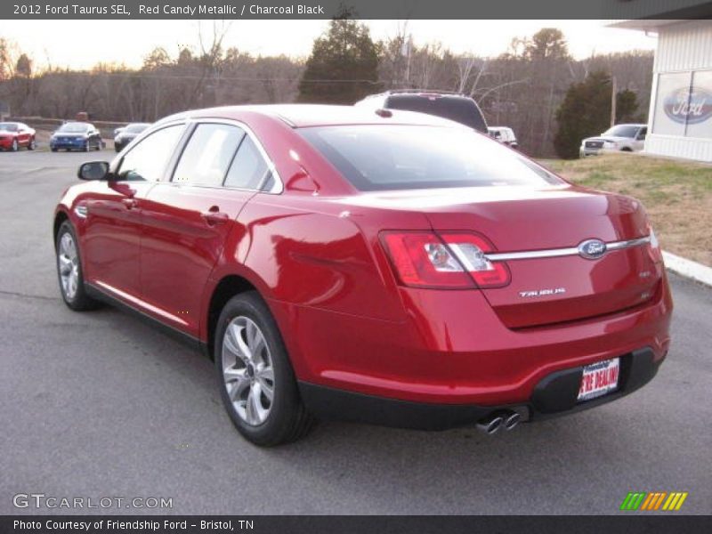 Red Candy Metallic / Charcoal Black 2012 Ford Taurus SEL