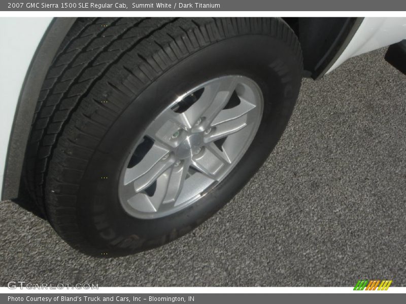 Summit White / Dark Titanium 2007 GMC Sierra 1500 SLE Regular Cab