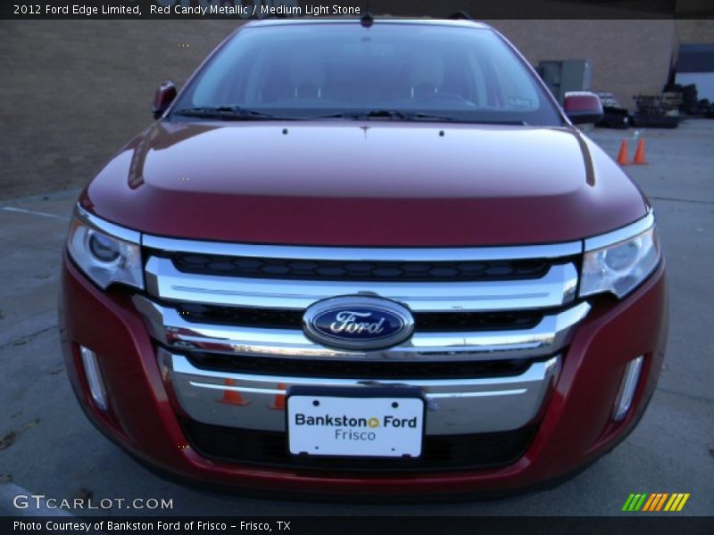 Red Candy Metallic / Medium Light Stone 2012 Ford Edge Limited