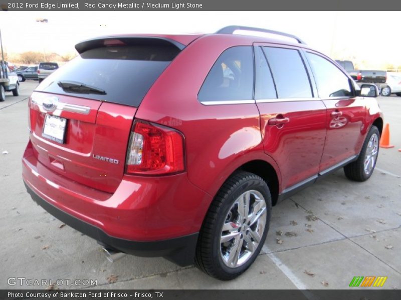 Red Candy Metallic / Medium Light Stone 2012 Ford Edge Limited