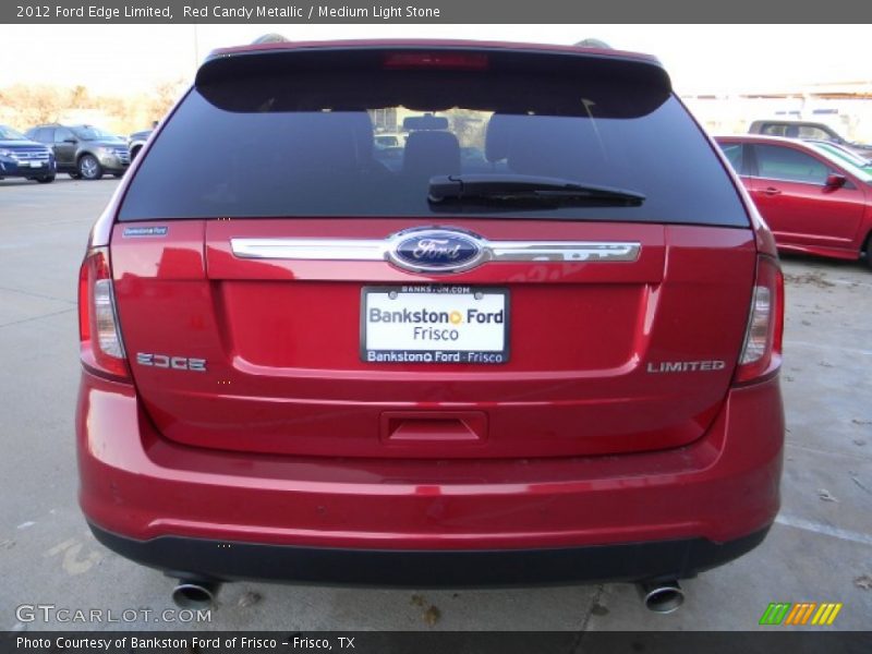 Red Candy Metallic / Medium Light Stone 2012 Ford Edge Limited