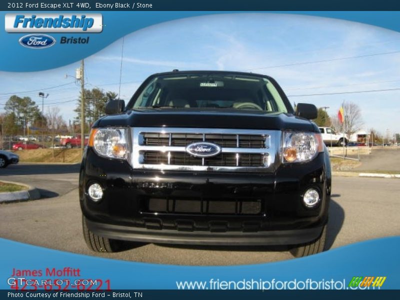 Ebony Black / Stone 2012 Ford Escape XLT 4WD