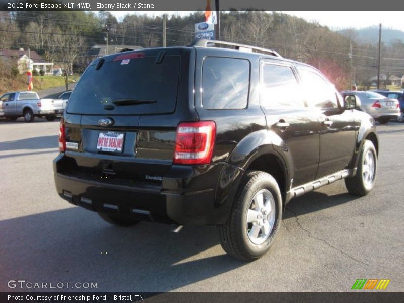 Ebony Black / Stone 2012 Ford Escape XLT 4WD