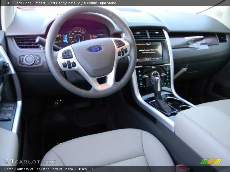 Red Candy Metallic / Medium Light Stone 2012 Ford Edge Limited