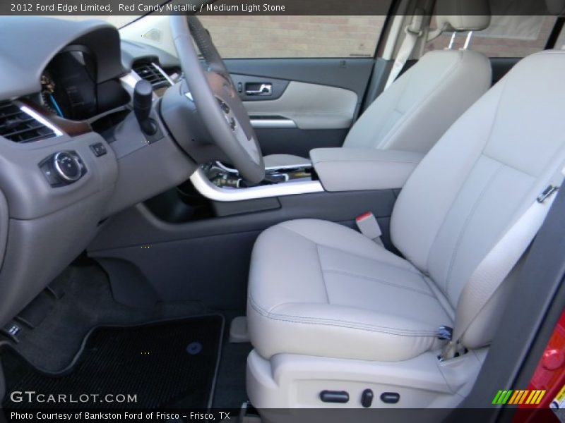 Red Candy Metallic / Medium Light Stone 2012 Ford Edge Limited