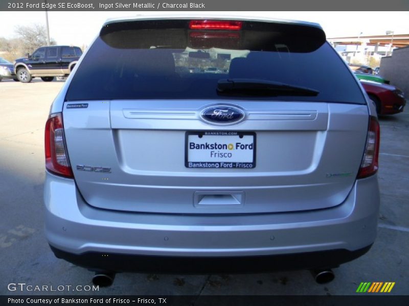 Ingot Silver Metallic / Charcoal Black 2012 Ford Edge SE EcoBoost