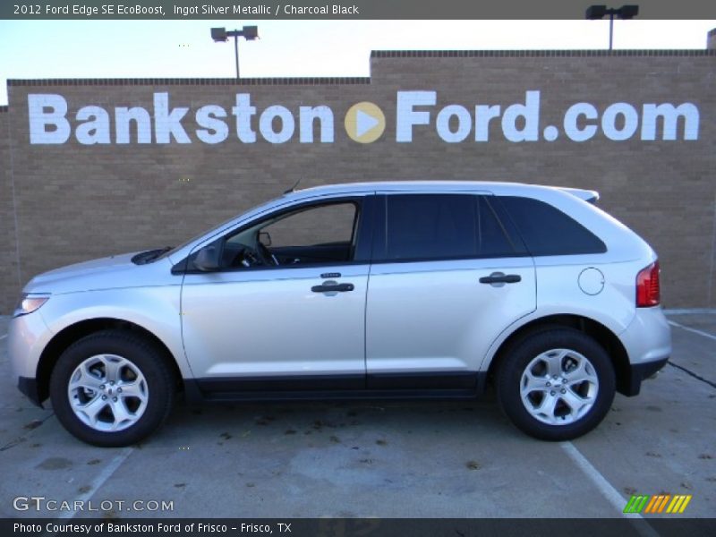 Ingot Silver Metallic / Charcoal Black 2012 Ford Edge SE EcoBoost
