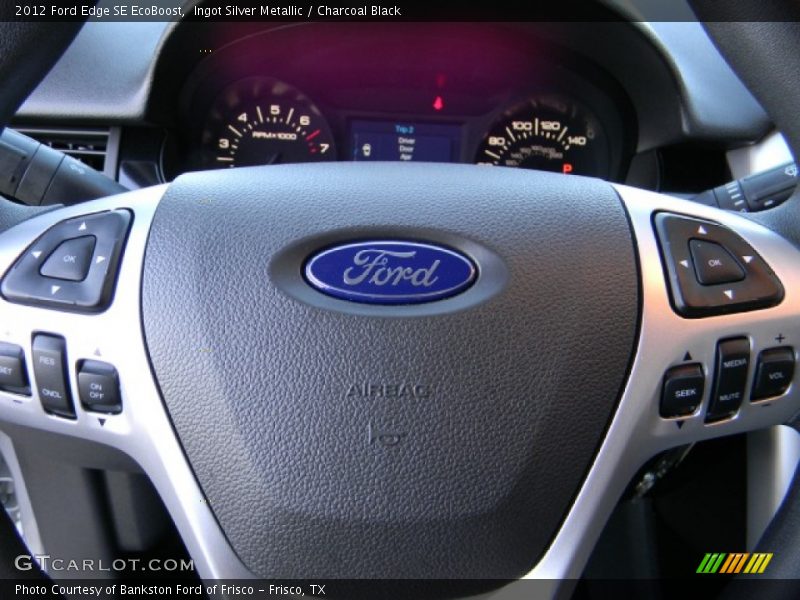 Ingot Silver Metallic / Charcoal Black 2012 Ford Edge SE EcoBoost