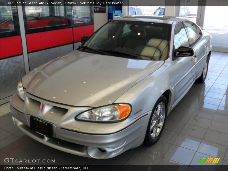 Galaxy Silver Metallic / Dark Pewter 2002 Pontiac Grand Am GT Sedan