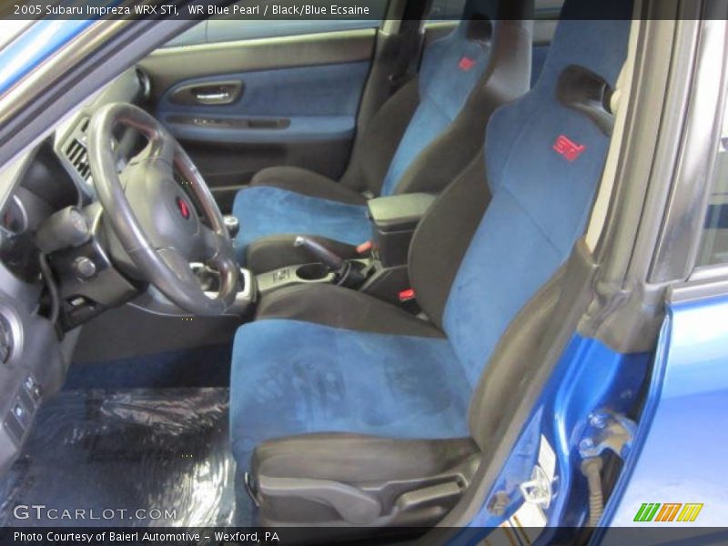  2005 Impreza WRX STi Black/Blue Ecsaine Interior