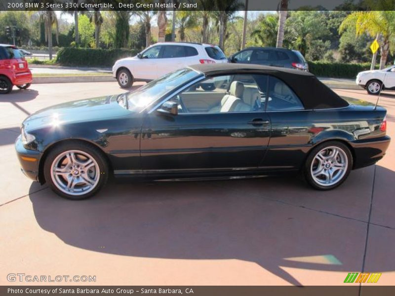 Deep Green Metallic / Sand 2006 BMW 3 Series 330i Convertible